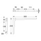 WOODEN SHELF BRACKET 30x20cm / BEECH WOOD
